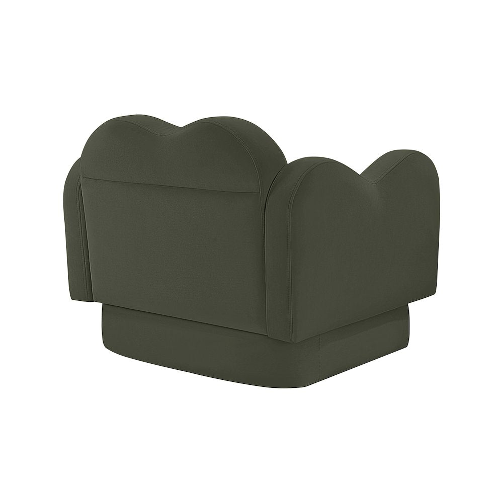Bloom Green Velvet Chair