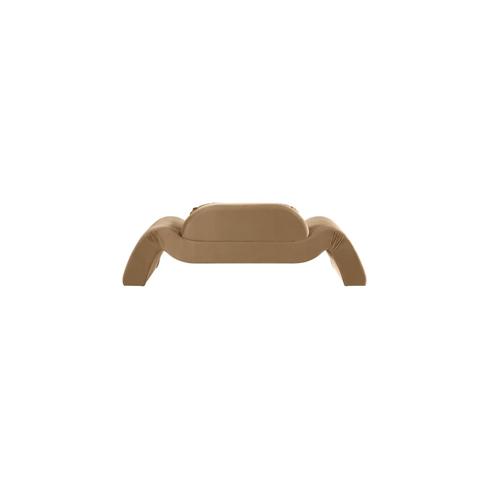 Austin Beige Velvet Loveseat