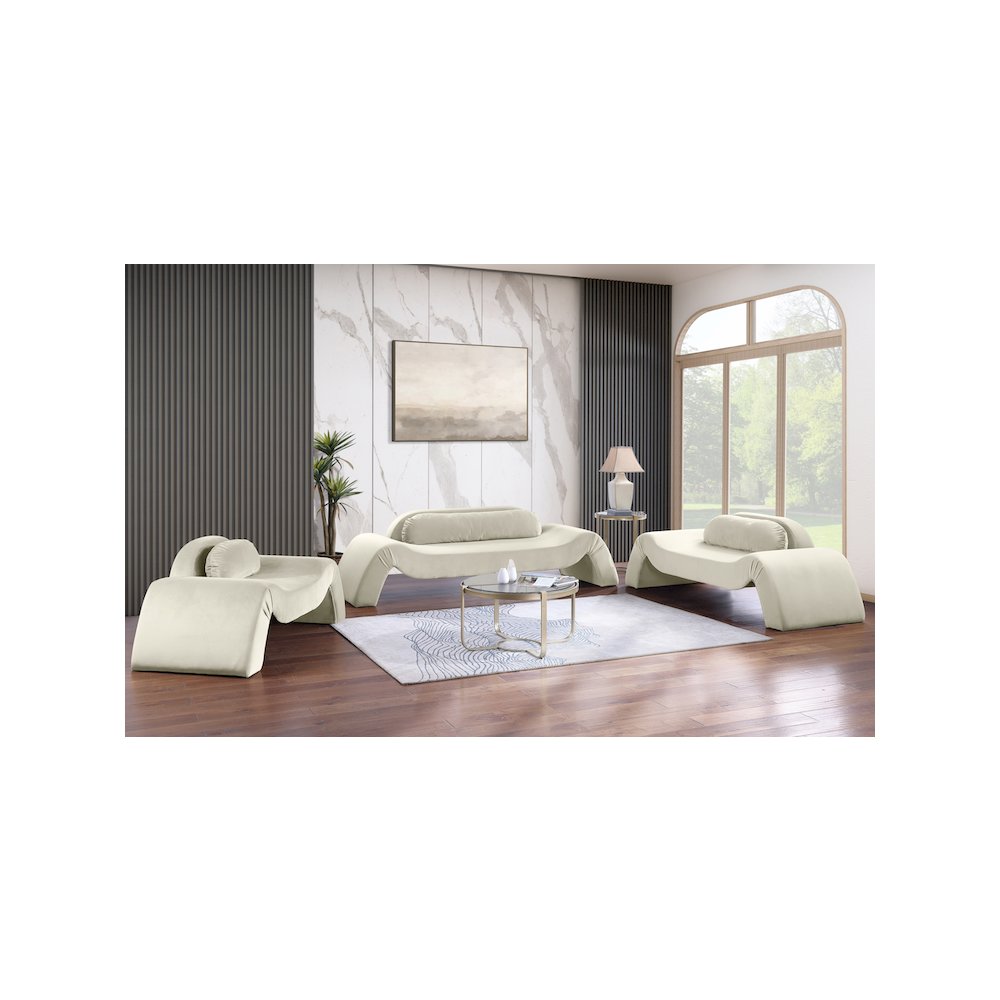 Austin Cream Velvet Chair