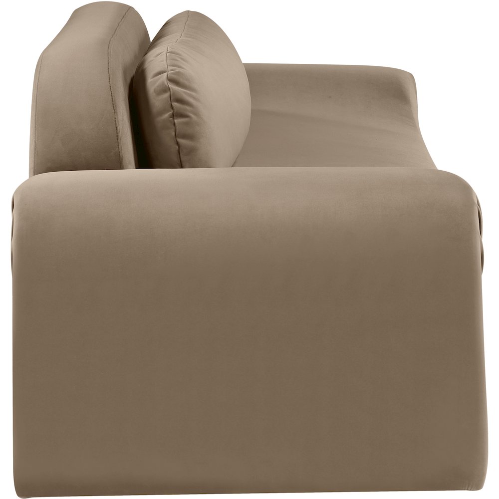 Austin Taupe Velvet Sofa