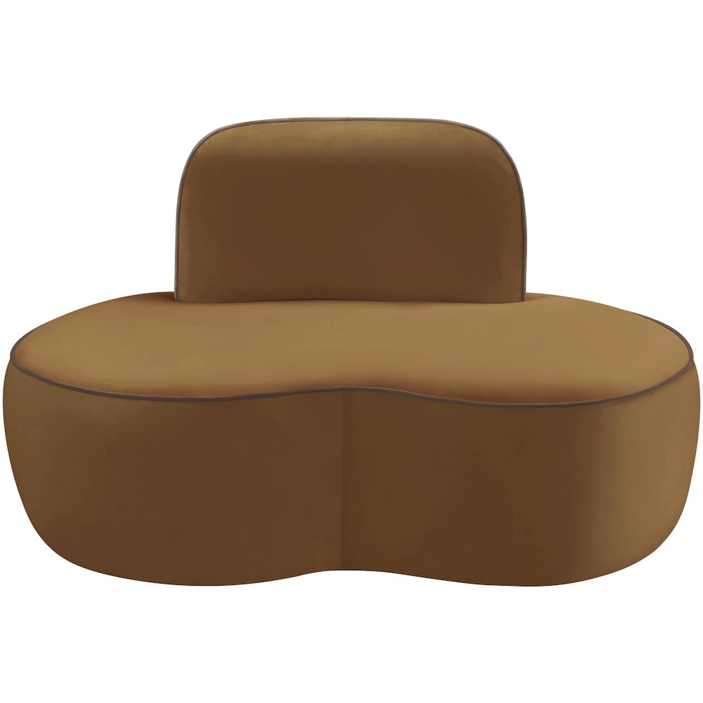 Swerve Saddle Velvet Upholstered Chair