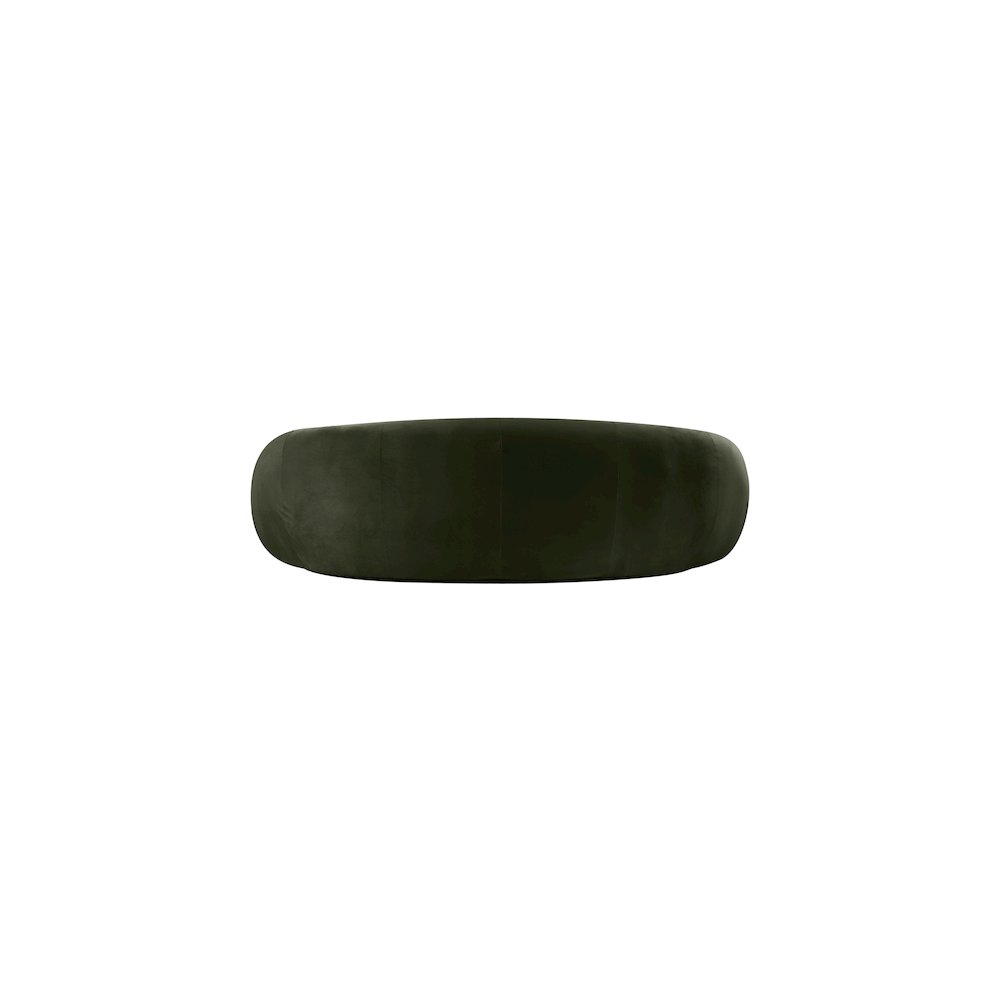 Emery 93" Green Velvet Upholstered Sofa