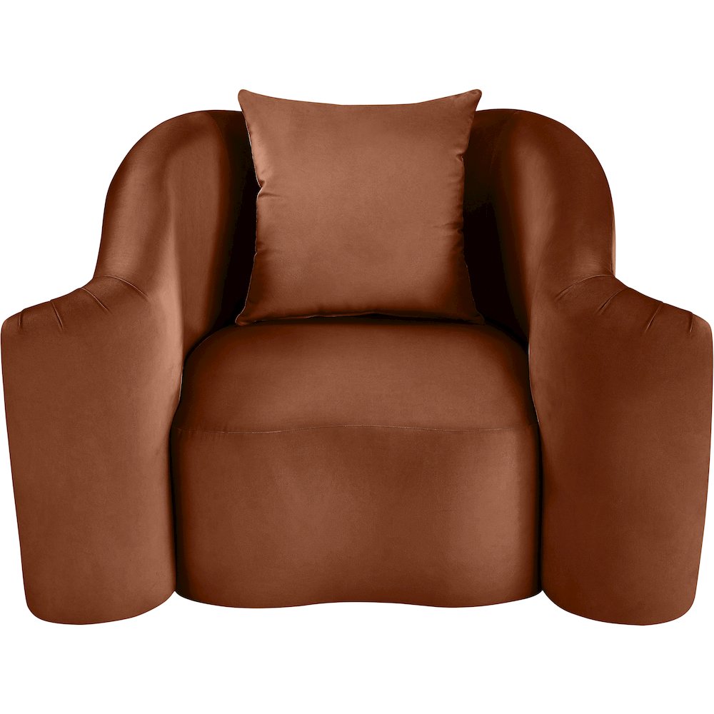 Destin Cognac Velvet Chair