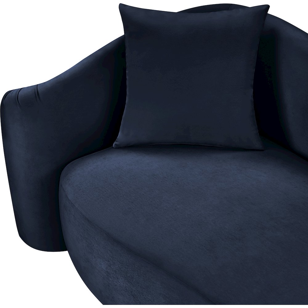 Destin Navy Velvet Loveseat