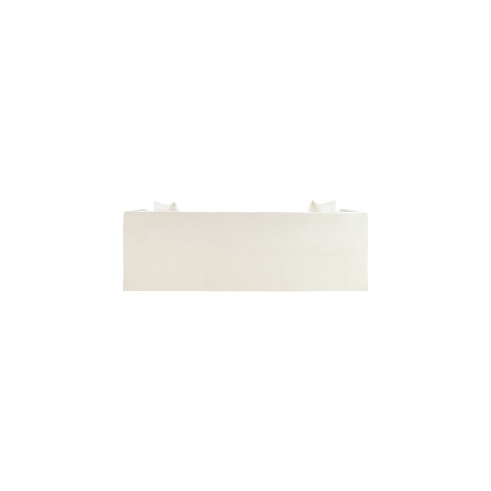 Everett Cream Chenille Fabric Sofa