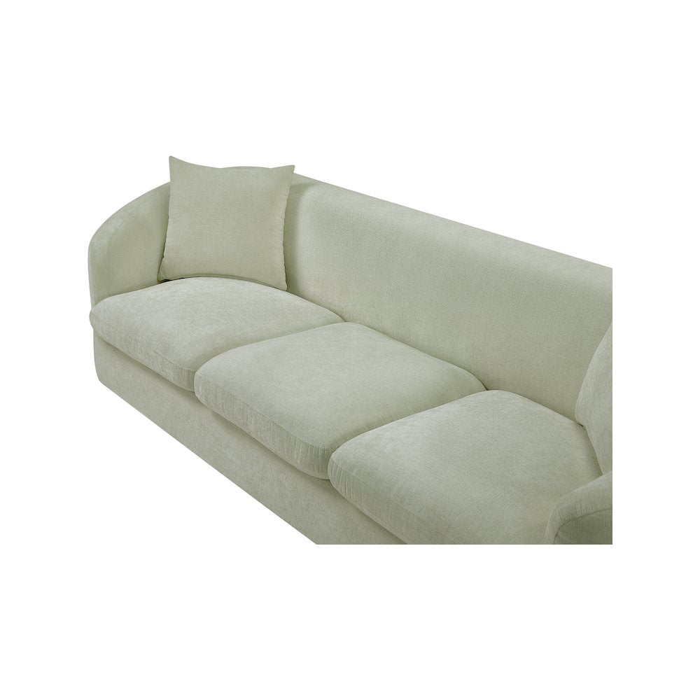 Penelope Mint Chenille Fabric Sofa