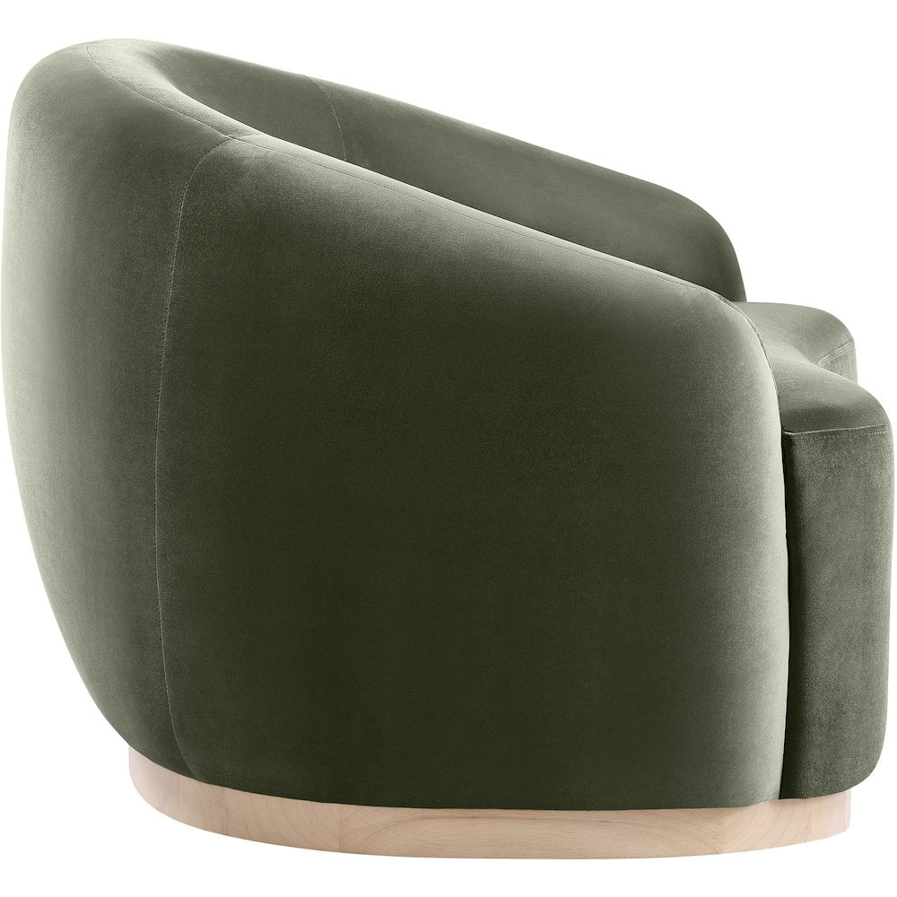 Gustavo Green Velvet Upholstered Chair