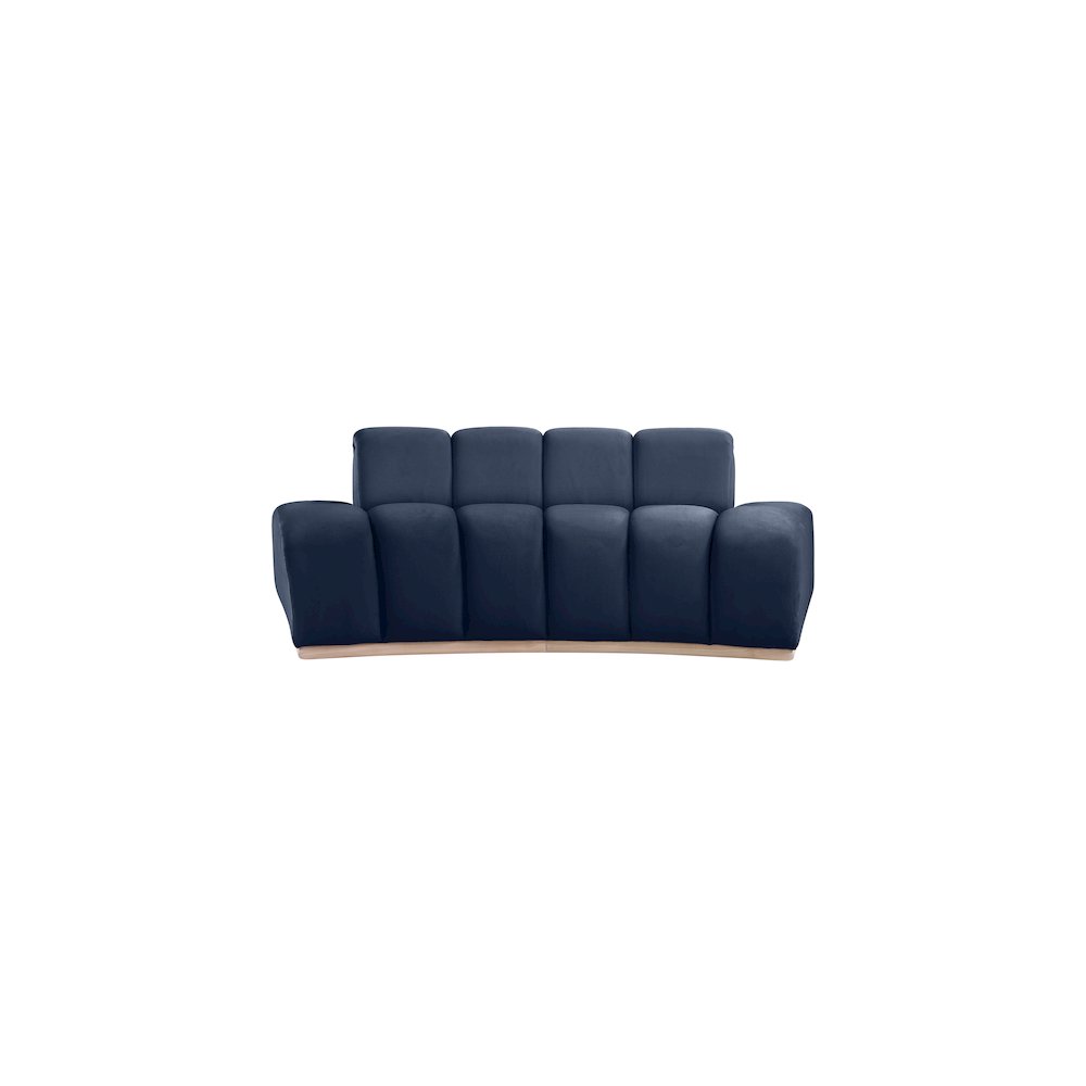 Jace Navy Velvet Loveseat