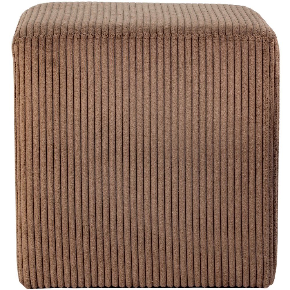 Roy Brown Microsuede Fabric Ottoman/Stool