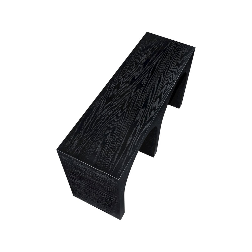 June Black Oak Console Table