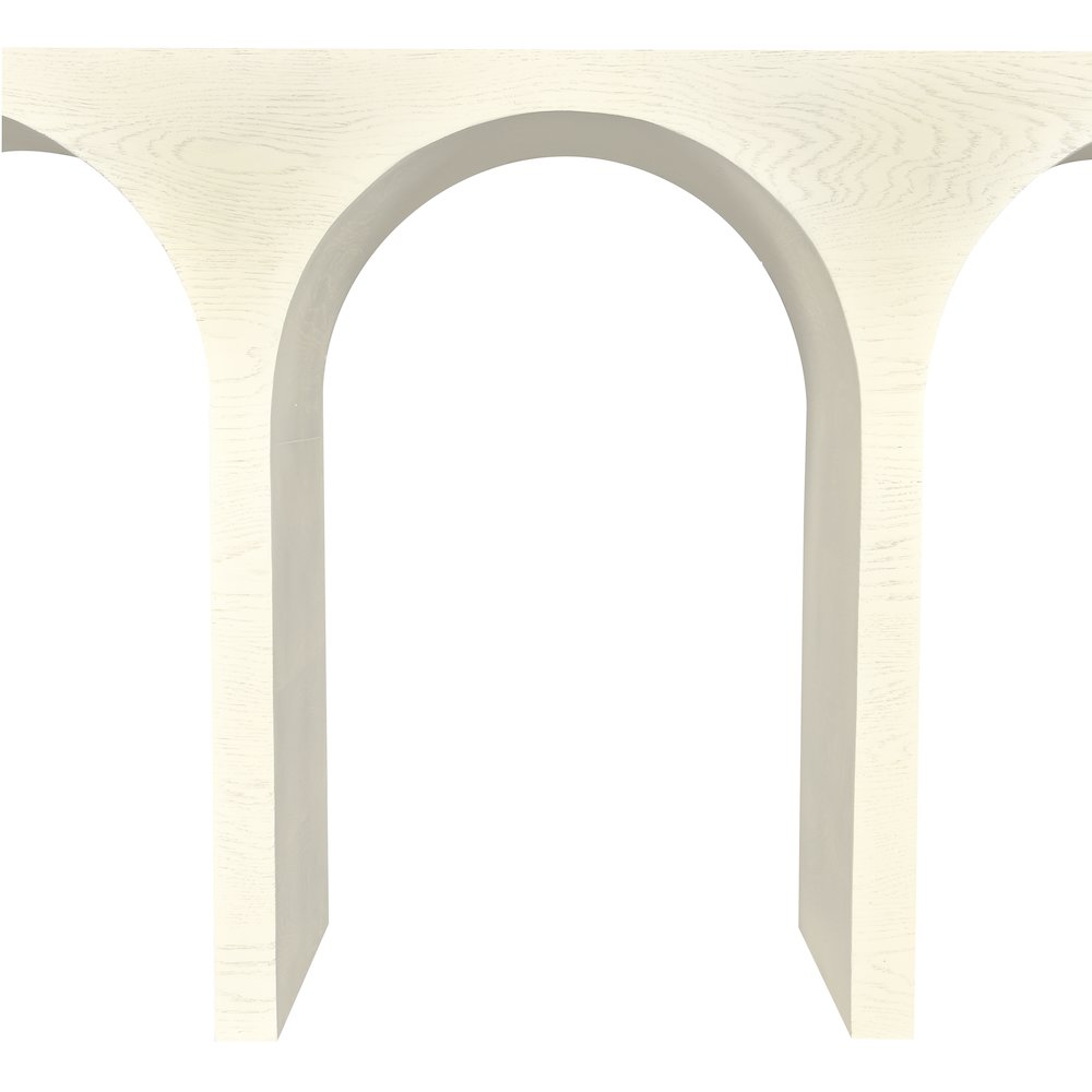 June Cream Oak Console Table