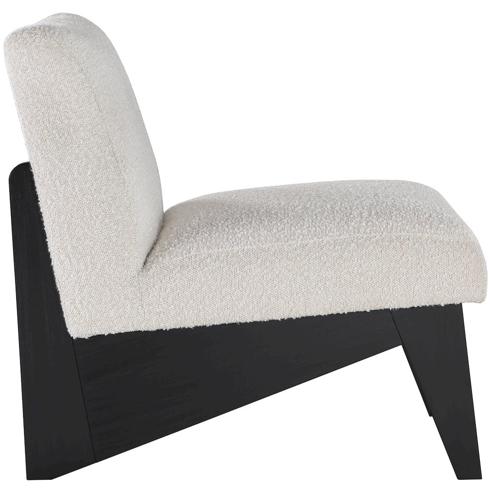 Chapman Cream Boucle Fabric Accent Chair