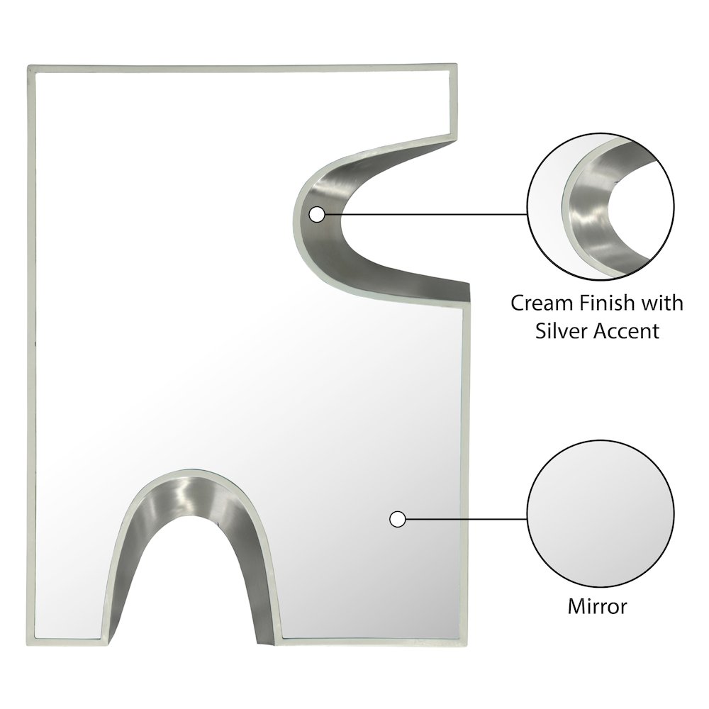 Soleil Cream Mirror