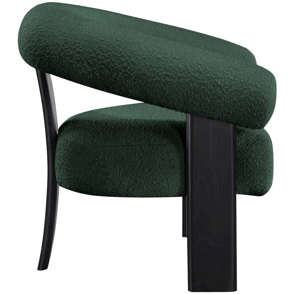Winston Green Boucle Fabric Accent Chair