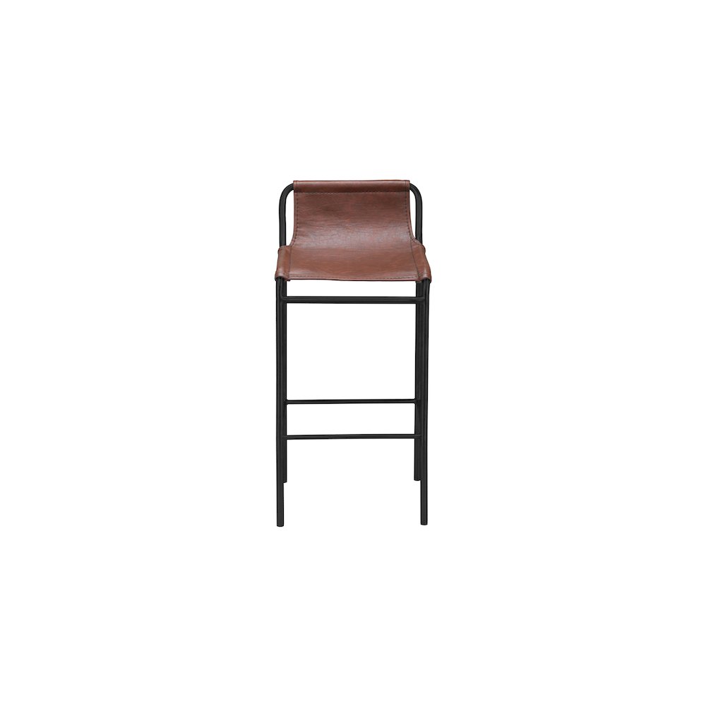 Dax Brown Vegan Leather Counter Stool
