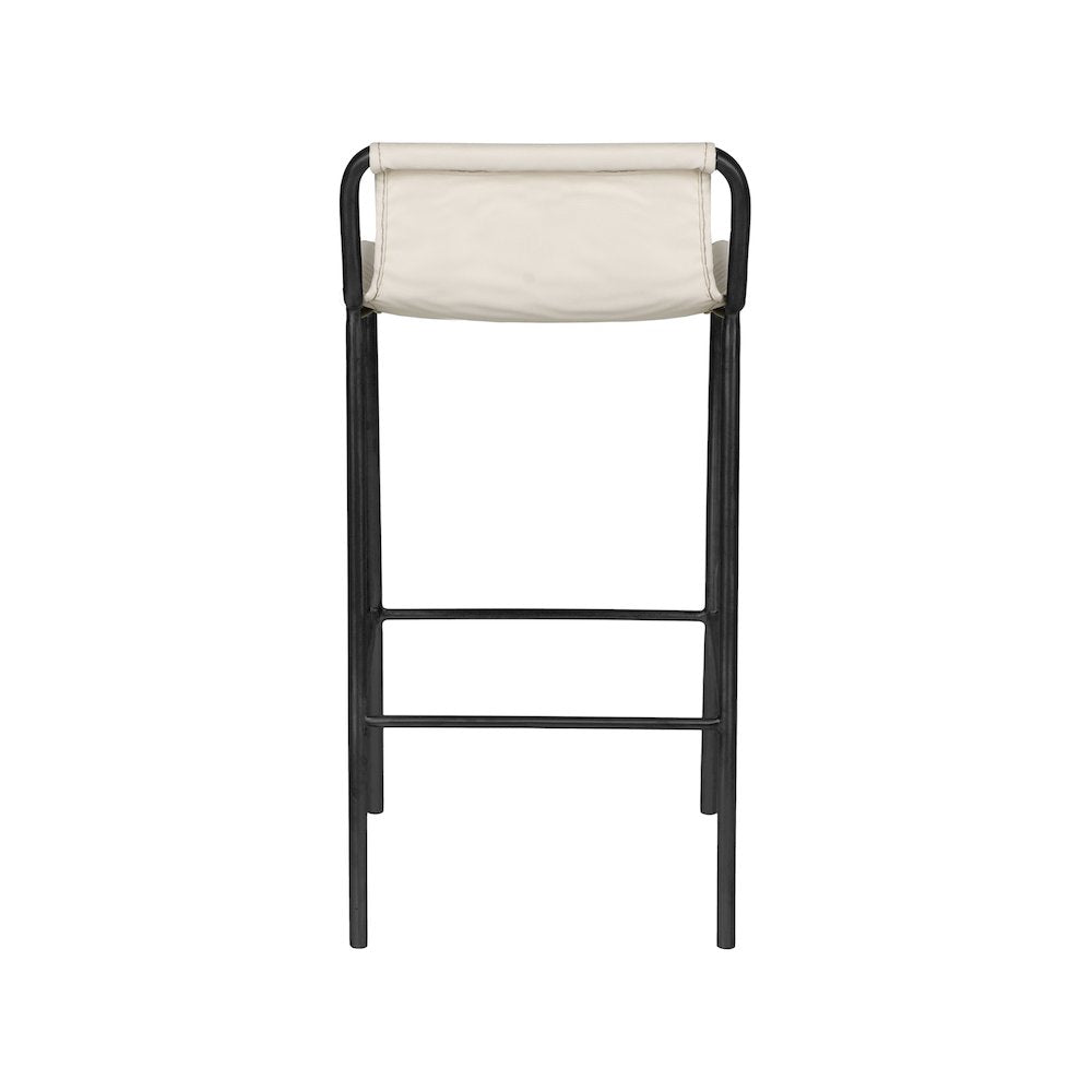 Dax Cream Vegan Leather Counter Stool