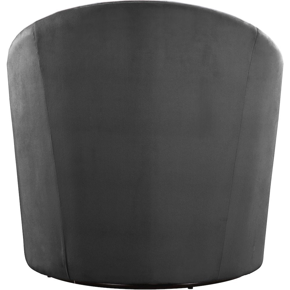 Alessio Grey Velvet Accent Chair