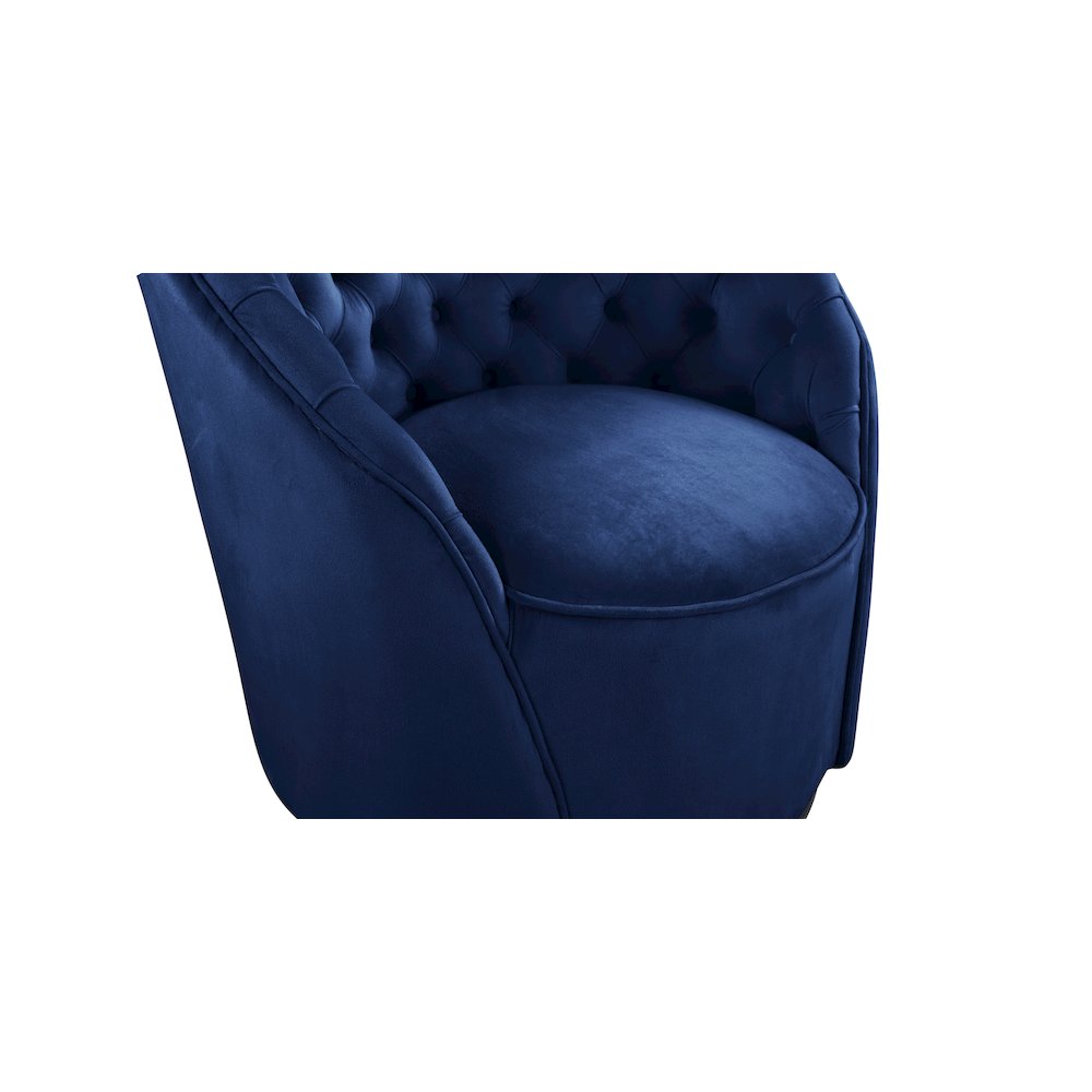 Alessio Navy Velvet Accent Chair