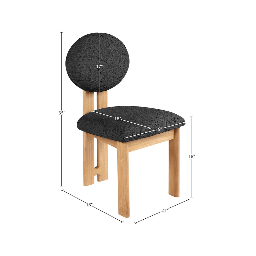 Napa Black Dining Chair, Set of 2