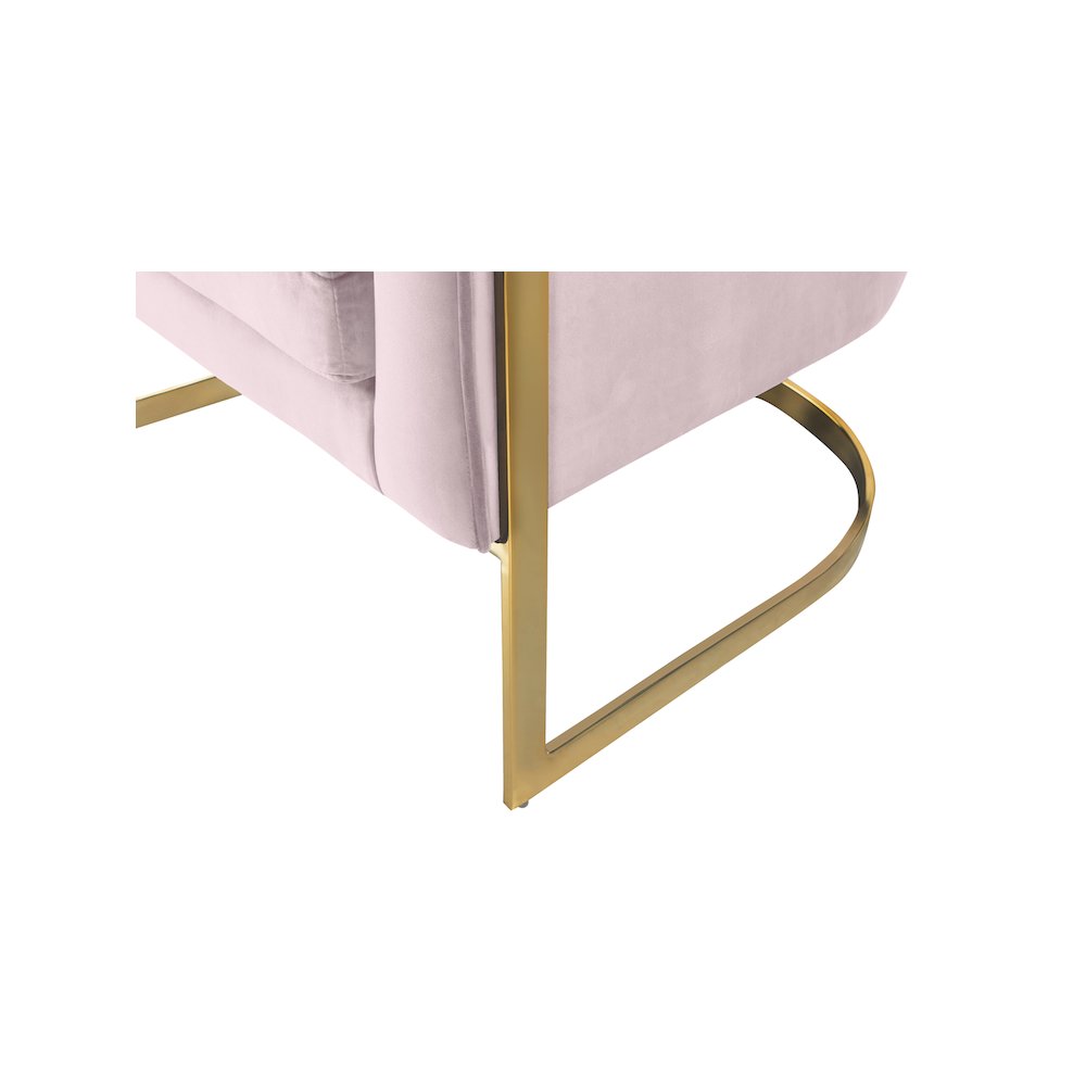 Carter Pink Velvet Accent Chair