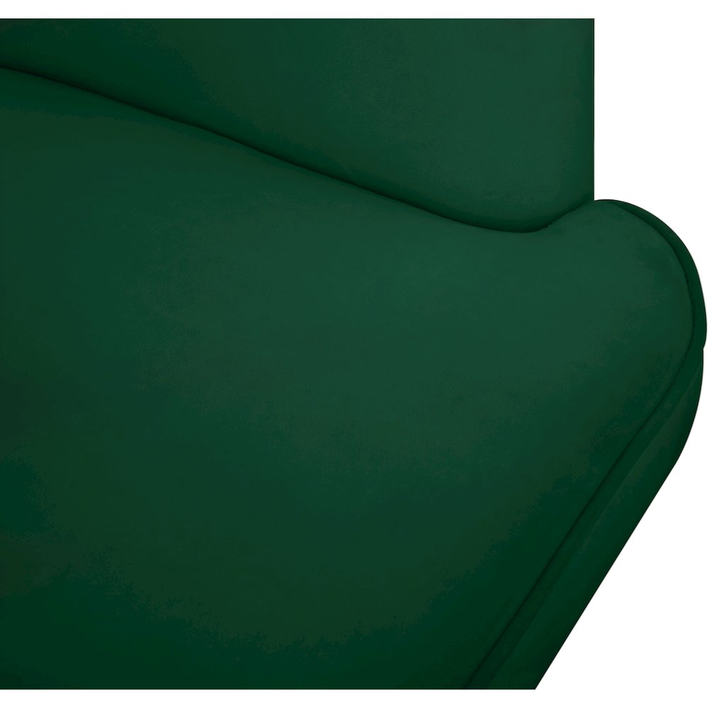 Rays Green Velvet Accent Chair