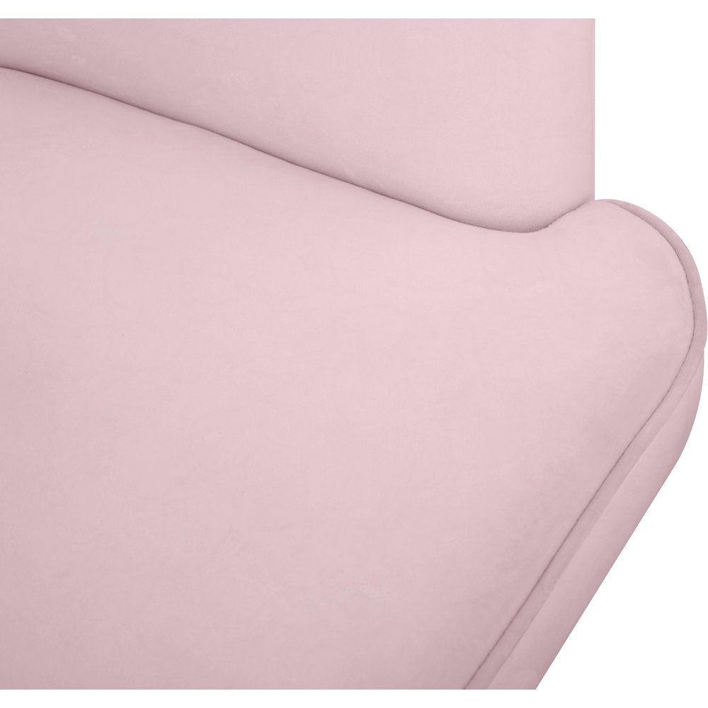 Rays Pink Velvet Accent Chair