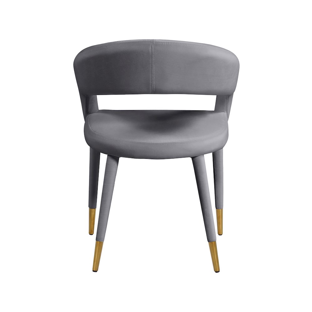 Destiny Grey Velvet Dining Chair