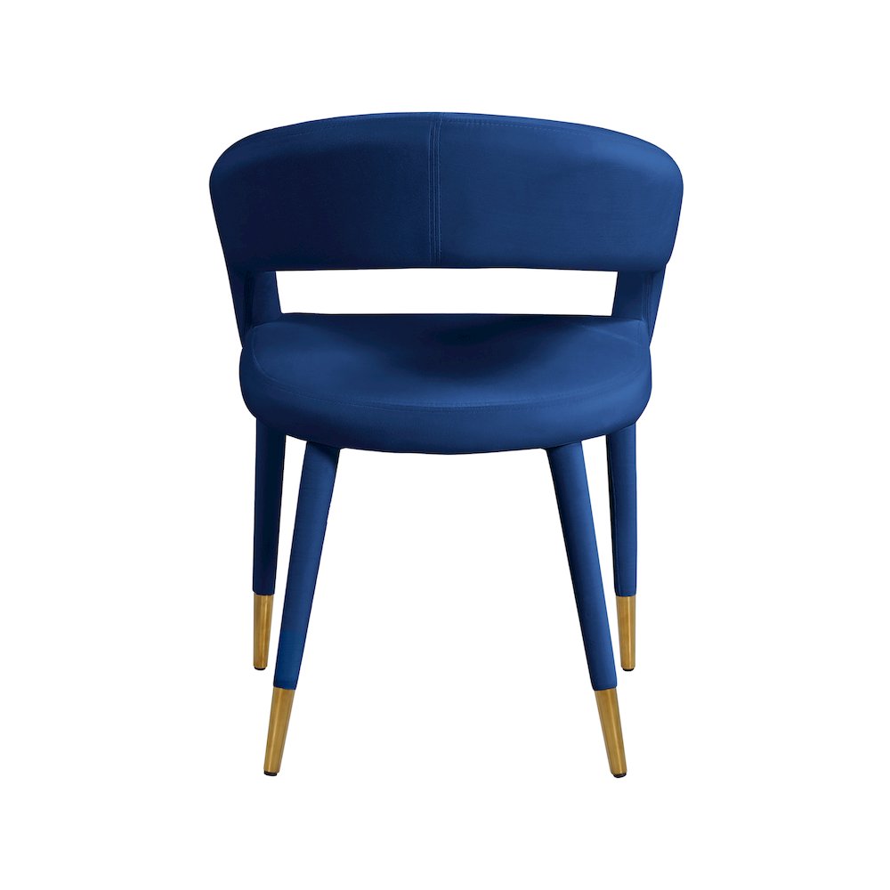 Destiny Navy Velvet Dining Chair