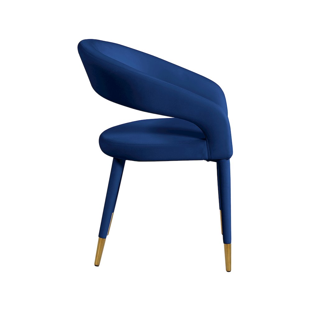Destiny Navy Velvet Dining Chair
