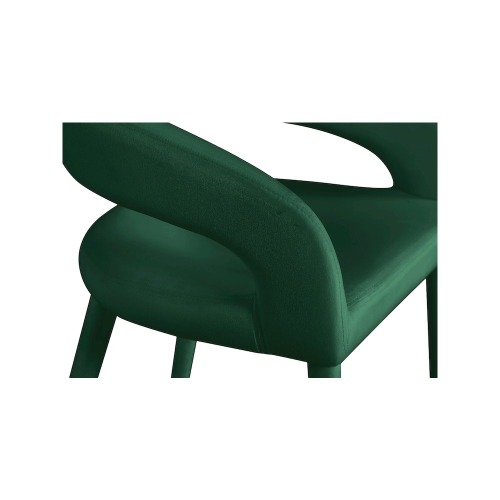Destiny Green Velvet Stool