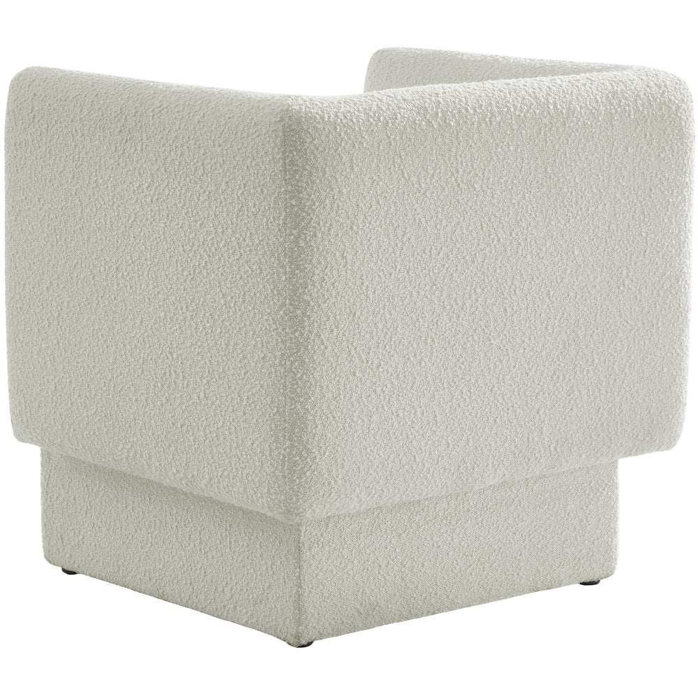 Vera Cream Boucle Fabric Accent Chair