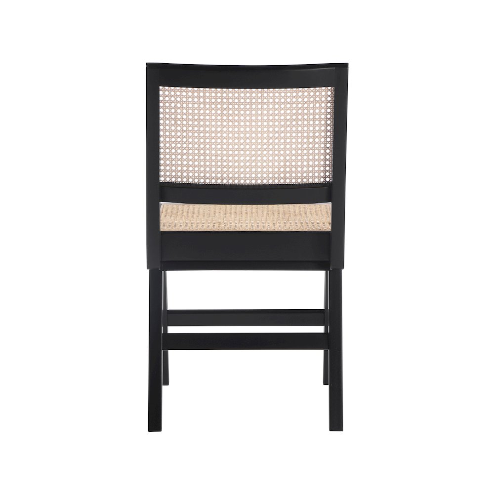 Preston Black Wood Dining Side Chair, Set of 2