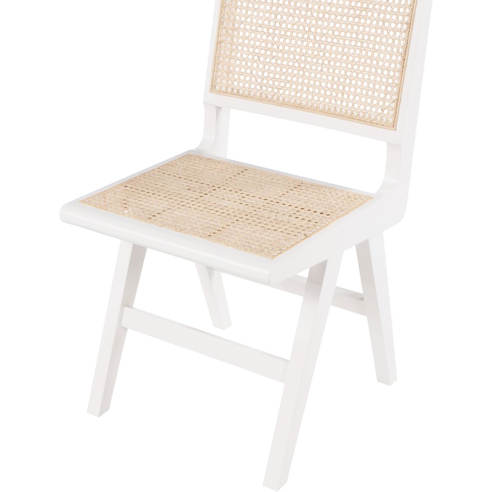 Preston White Wood Dining Side Chair, Set of 2
