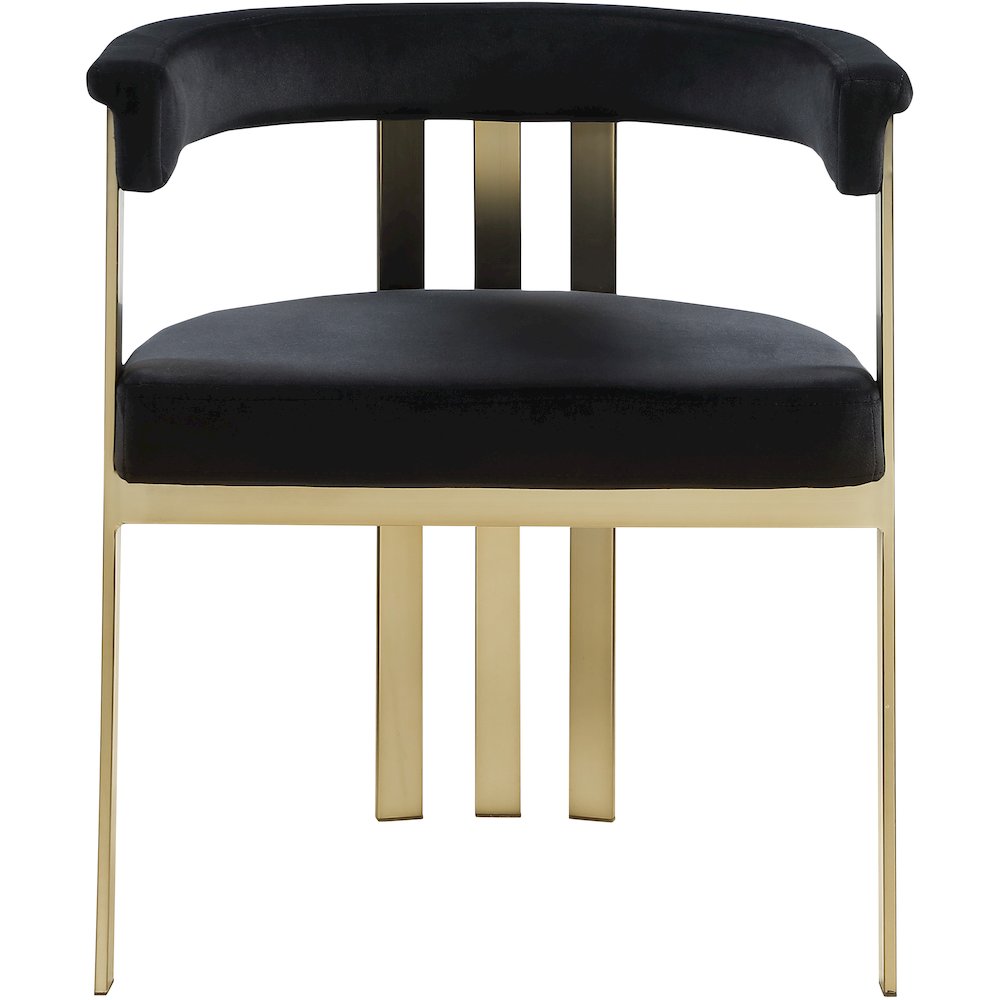 Marcello Black Velvet Dining Chair, Set of 2