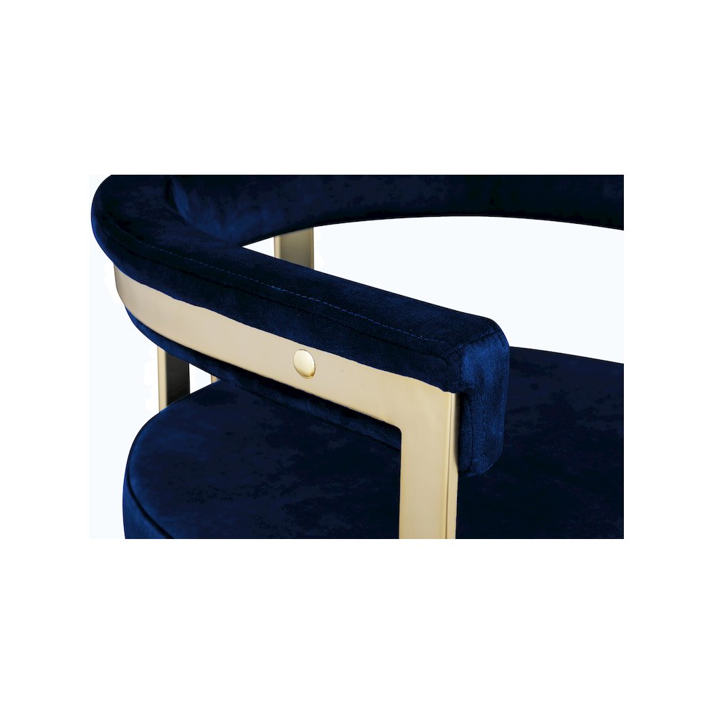 Marcello Navy Velvet Counter Stool, Set of 2