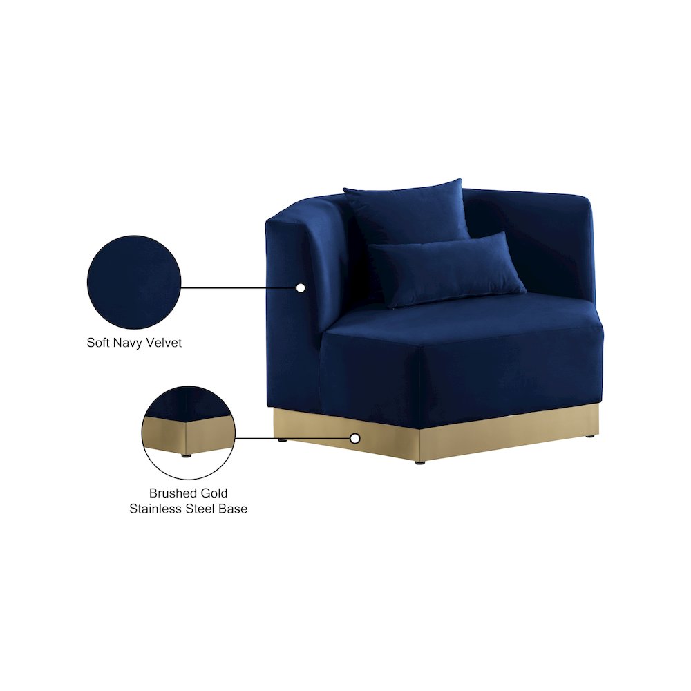 Marquis Navy Velvet Chair