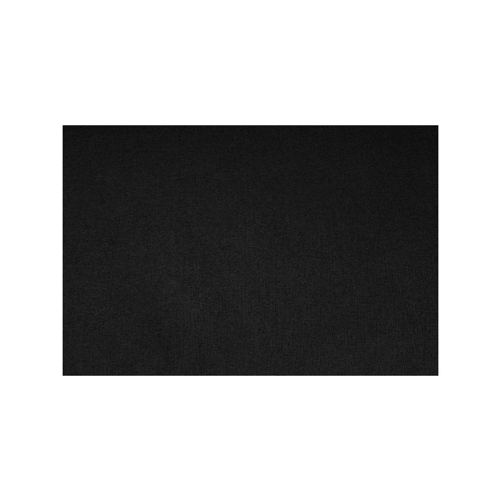 Serene Black Linen Textured Fabric Deluxe Comfort Modular Sectional