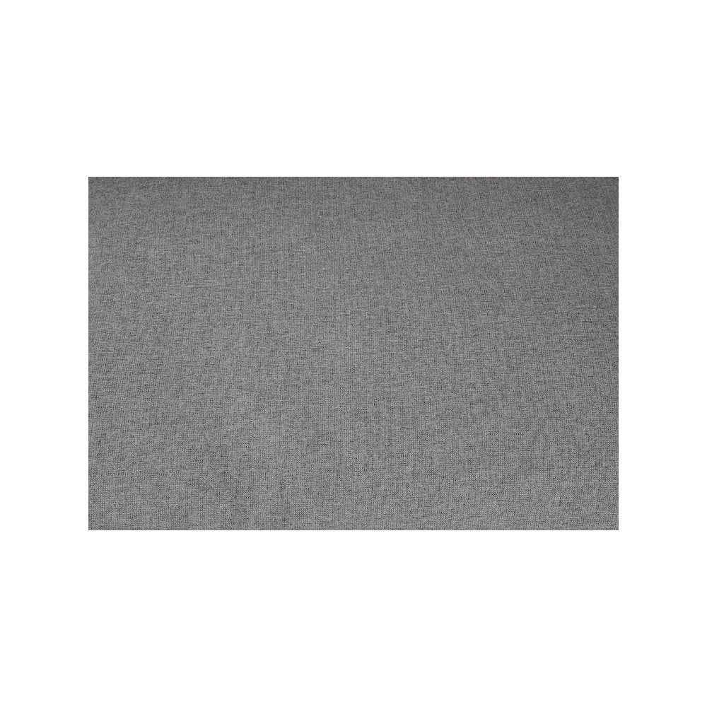 Serene Grey Linen Textured Fabric Deluxe Comfort Modular Ottoman