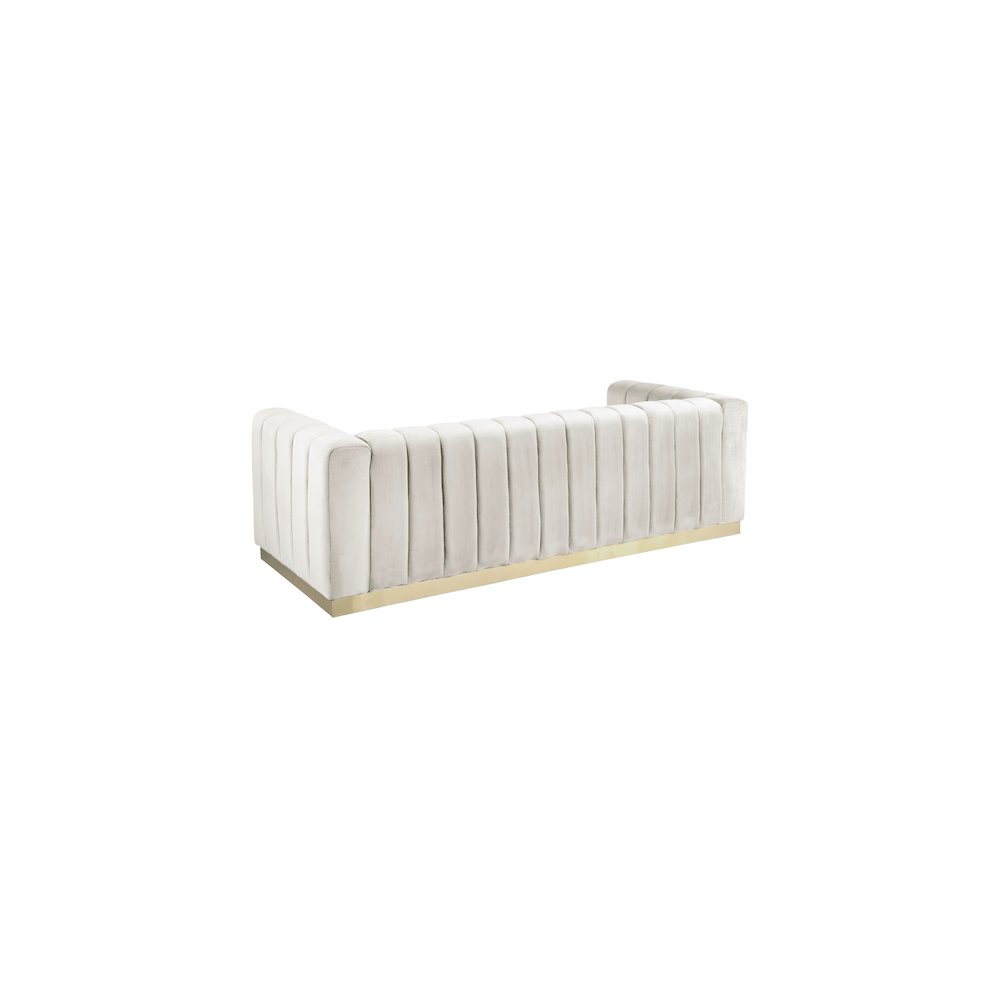 Marlon Cream Velvet Sofa