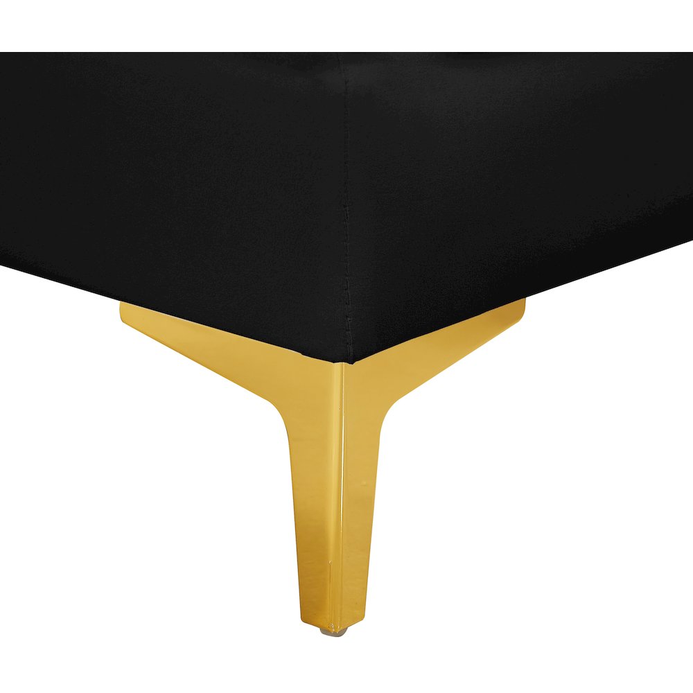 Alina Black Velvet Modular Sectional