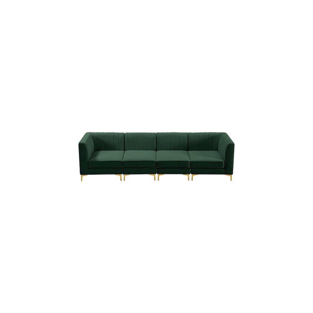 Alina Green Velvet Modular Sofa