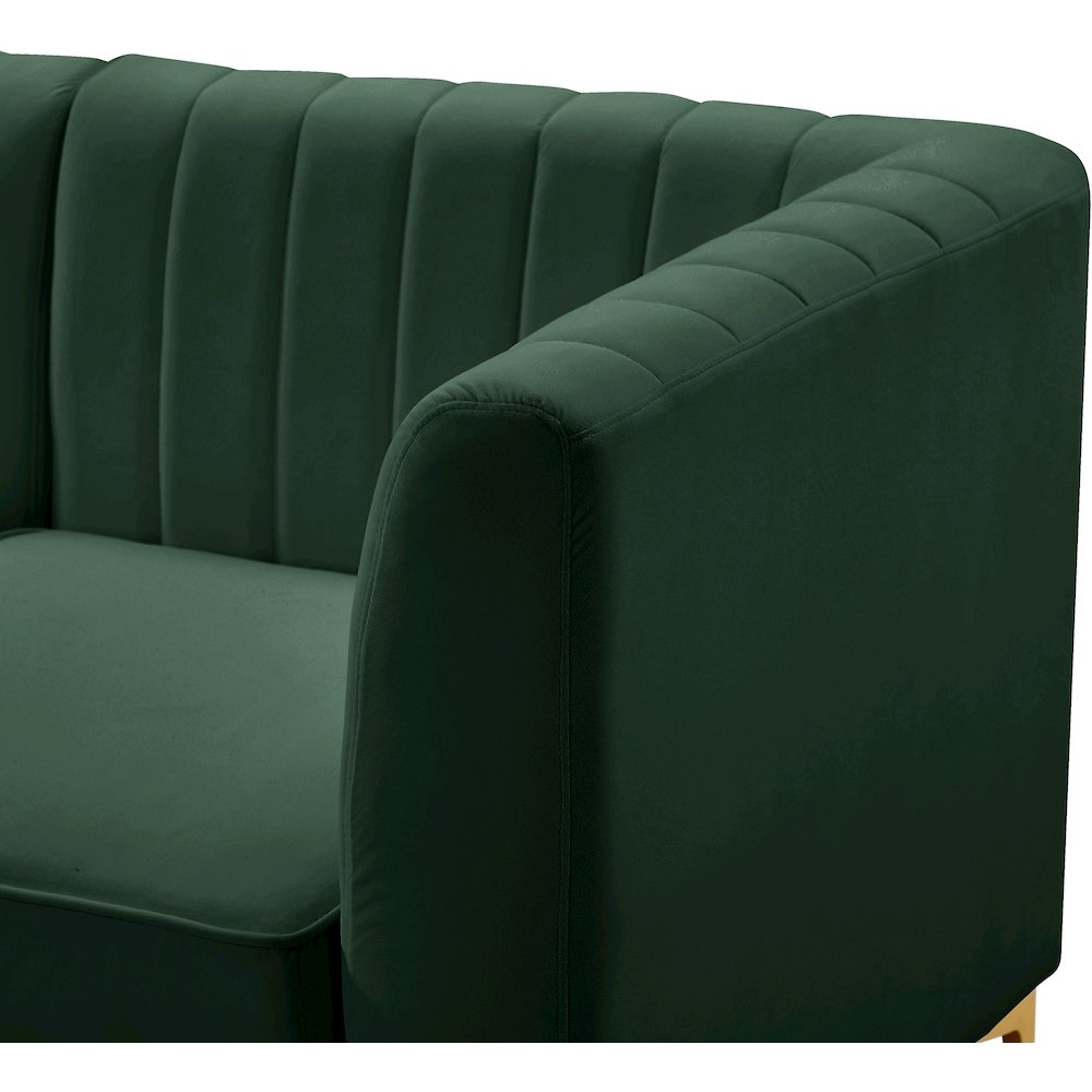 Alina Green Velvet Modular Sectional