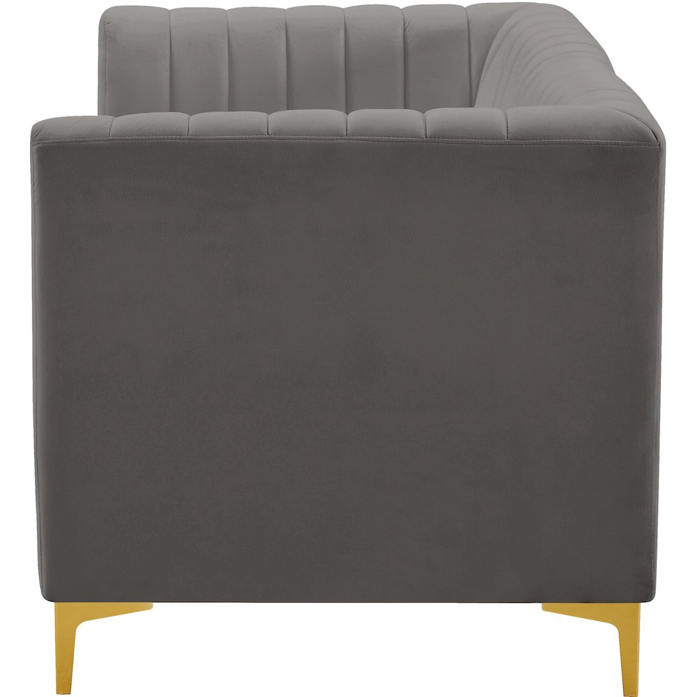Alina Grey Velvet Modular Sofa