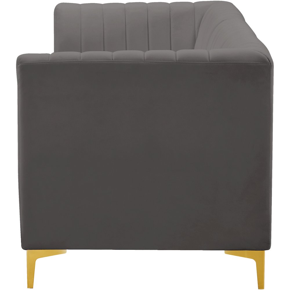 Alina Grey Velvet Modular Sofa