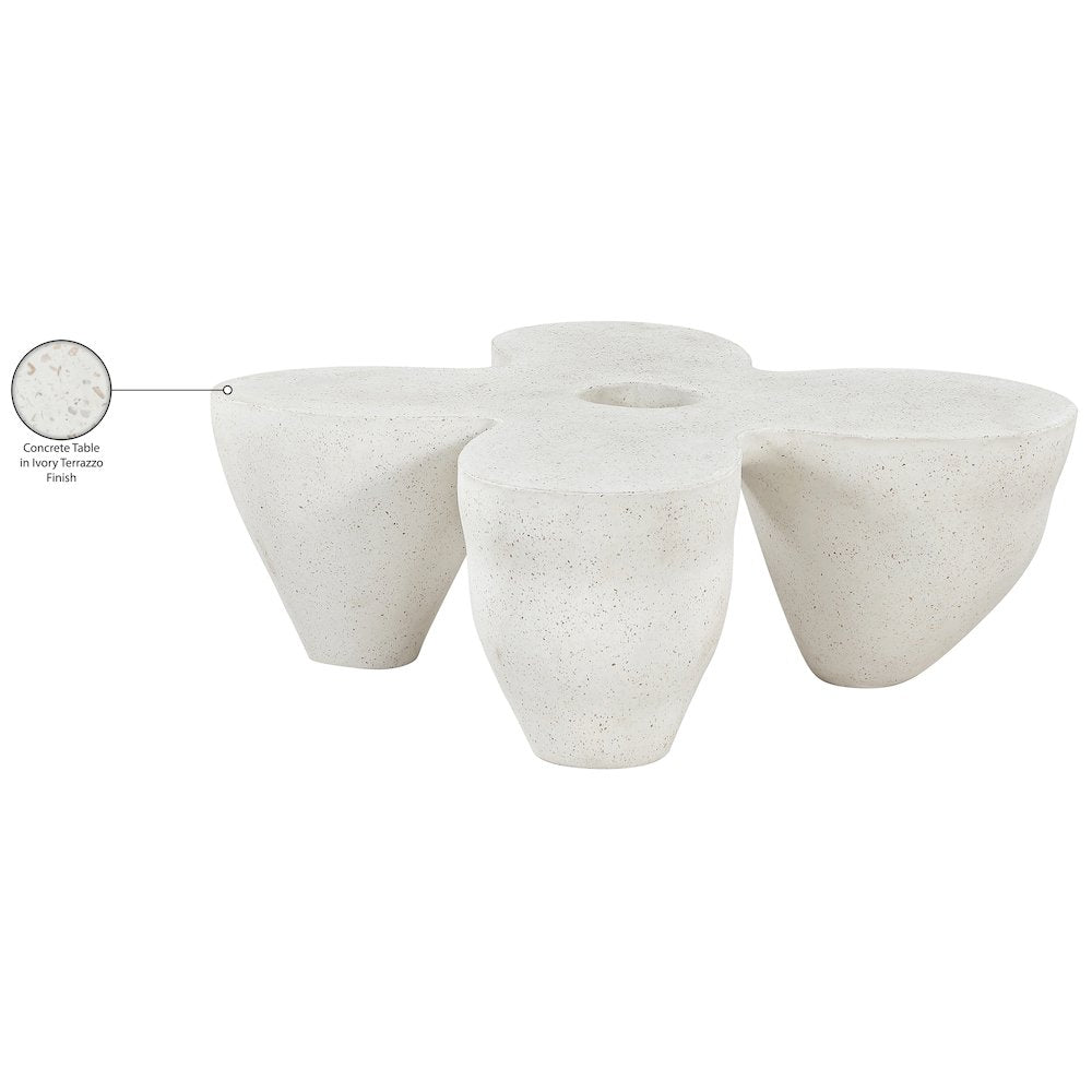 Fiore Terrazzo Concrete Indoor/Outdoor Coffee Table