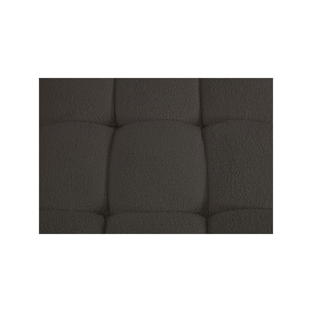 Ames Brown Boucle Fabric Modular Sectional
