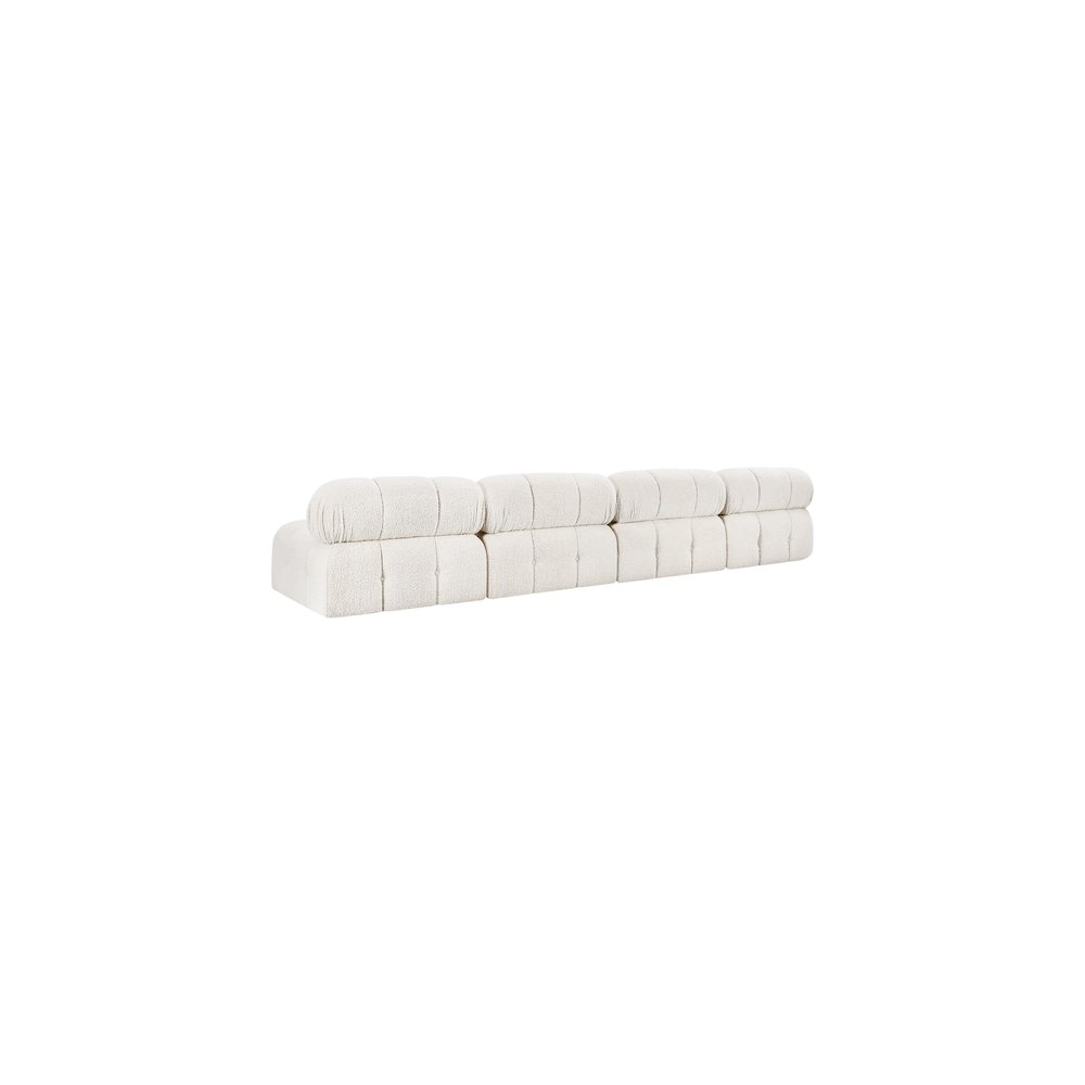 Ames Cream Boucle Fabric Modular Sofa