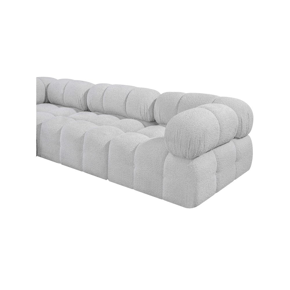 Ames Grey Boucle Fabric Modular Sofa