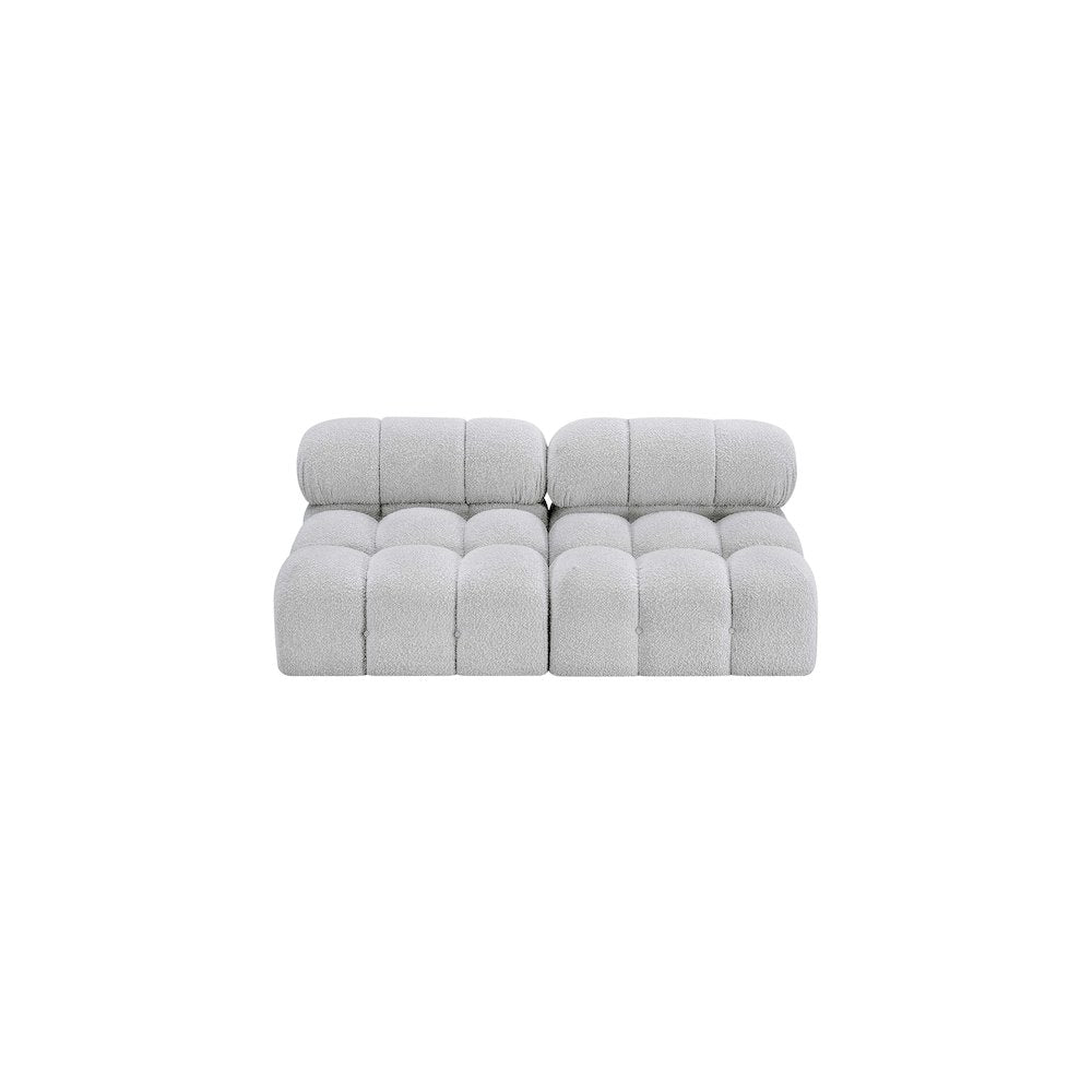 Ames Grey Boucle Fabric Modular Sofa