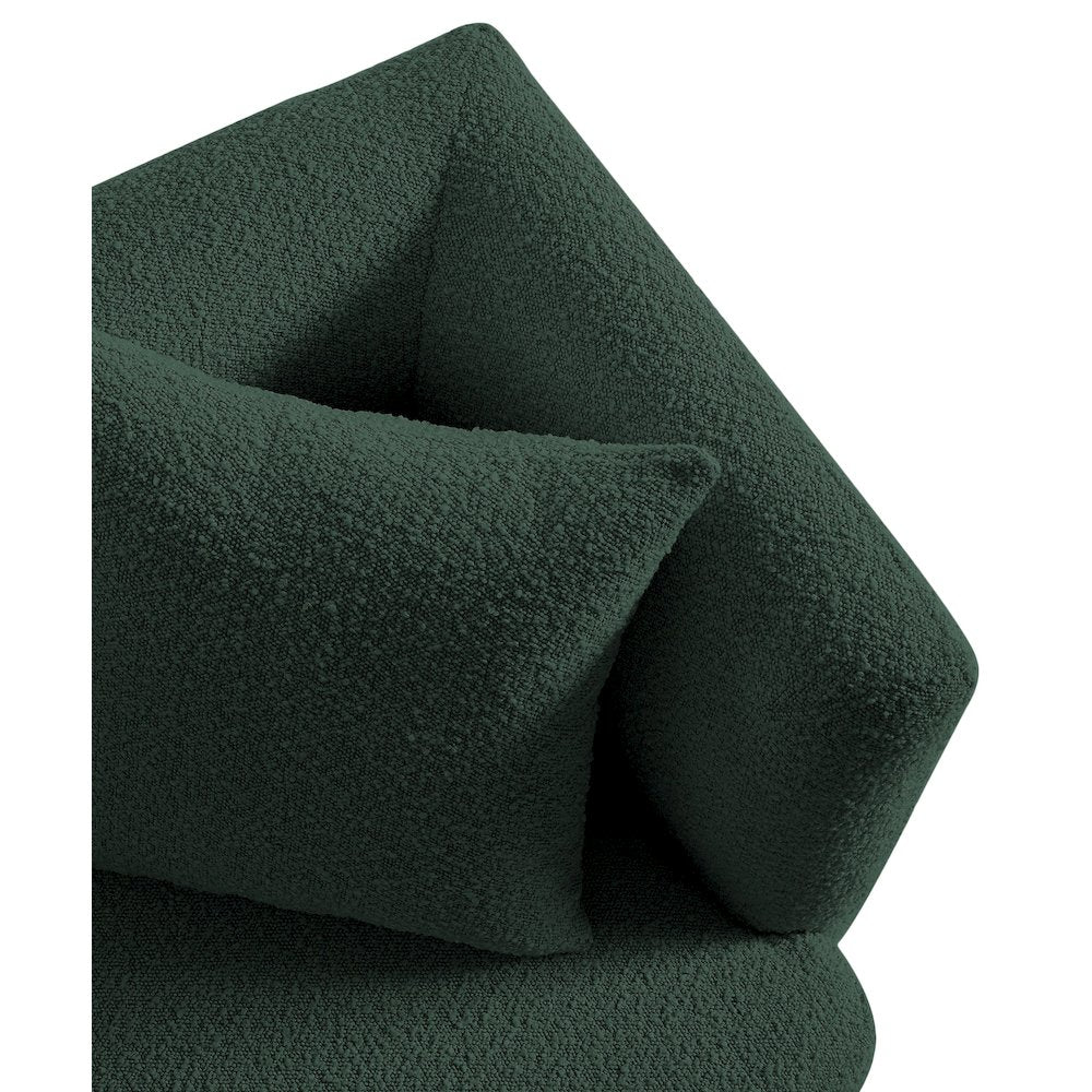 Marcel Green Boucle Fabric Chair